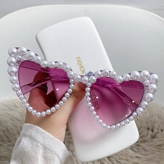 Sunglasses Cat Eye Heart Fashion